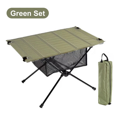 Roll-Up Camping Table – Ultralight Portable Setup
