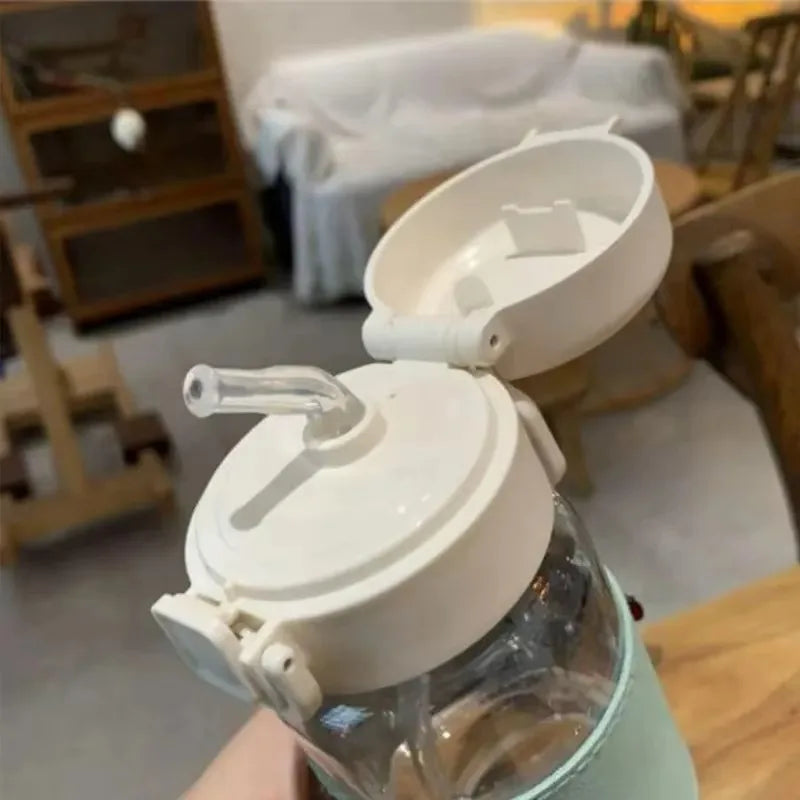 500ml Kids Water Bottle – Leakproof Straw Design