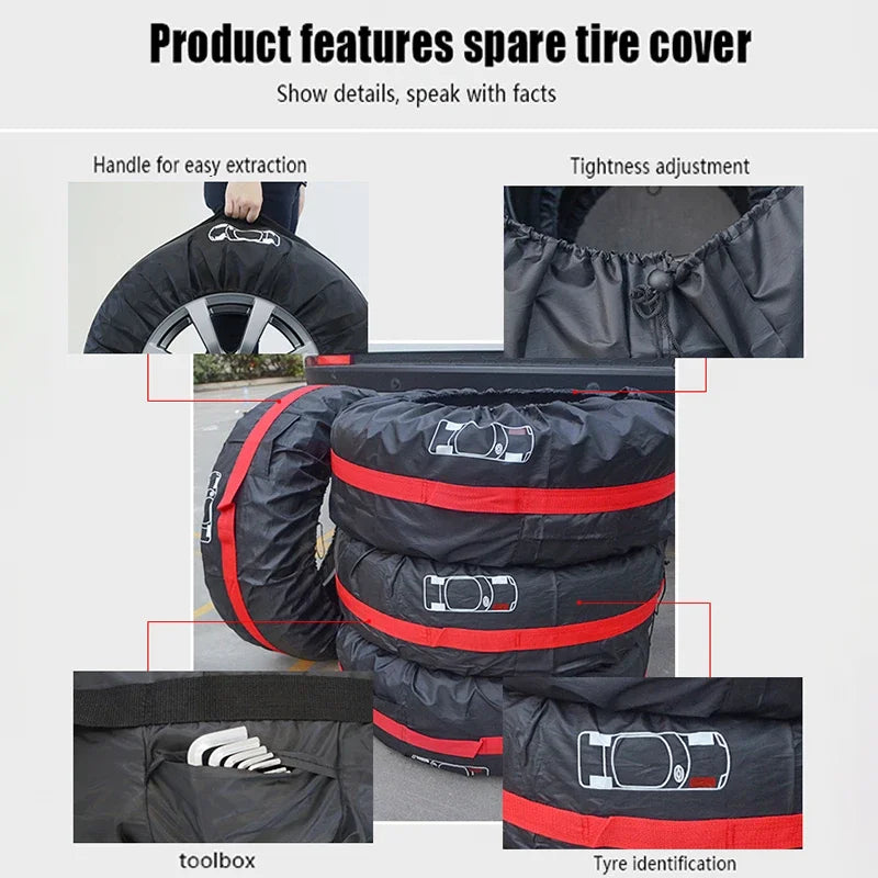 Universal Spare Wheel Tote Bag – Dustproof SUV Tire Protector