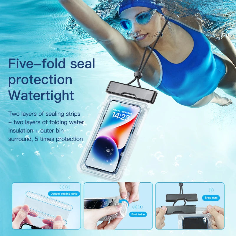 Waterproof Phone Pouch for Swimming & Outdoor Protection