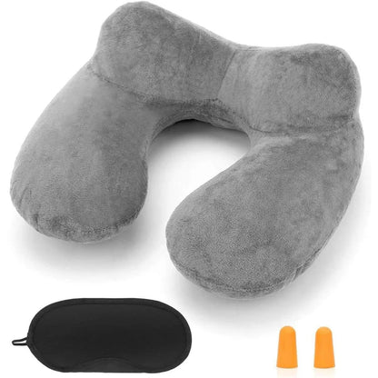 Inflatable Travel Pillow for Neck Support & Compact Comfort