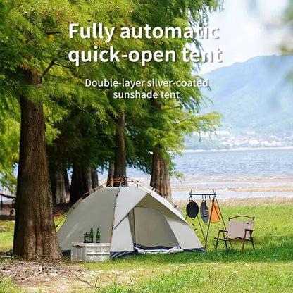 Fully Automatic Folding Tent for 3-4 People – Quick Setup & Rainproof