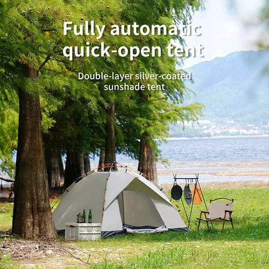 Fully Automatic Folding Tent for 3-4 People – Quick Setup & Rainproof