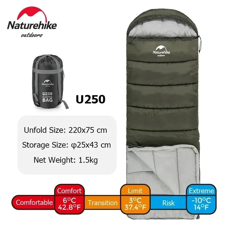 Ultralight Waterproof Cotton Sleeping Bag for Camping Comfort