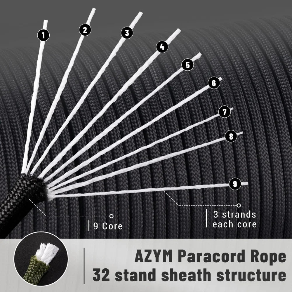 550 Paracord Rope – Heavy Duty Outdoor Survival Cord