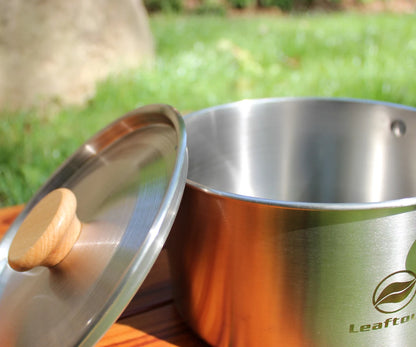 Camping Cookware Set Stainless Steel for Easy Outdoor Cooking