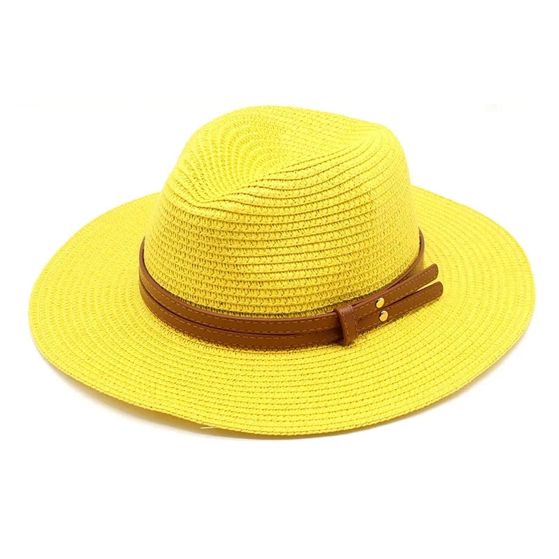 Beach Sun Hat Straw Visor for UV Protection