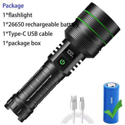 High Power LED Flashlight – USB Rechargeable Lantern