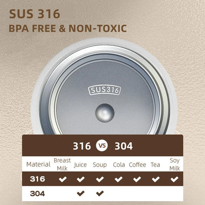 Stainless Steel Food Thermos Keeps Meals Hot & Fresh