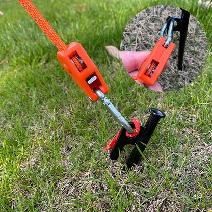 Adjustable Camping Rope Pulley – Secure Tent Setup