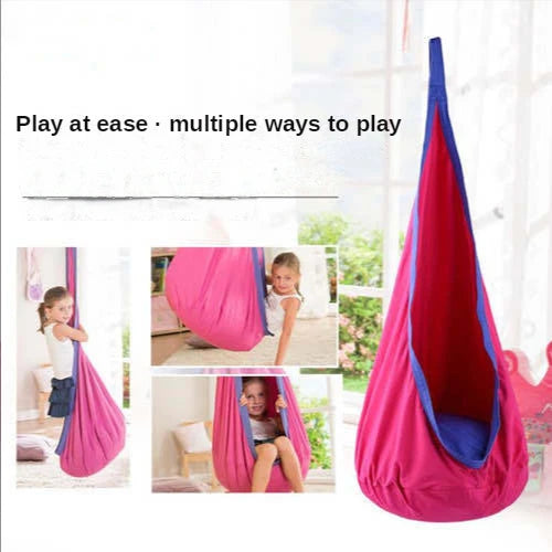 Children's Hanging Chair with Inflatable Cushion Comfort