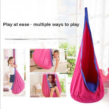 Children's Hanging Chair with Inflatable Cushion Comfort