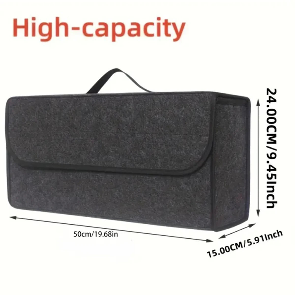 Car Trunk Organizer Felt Box – Anti Slip Storage
