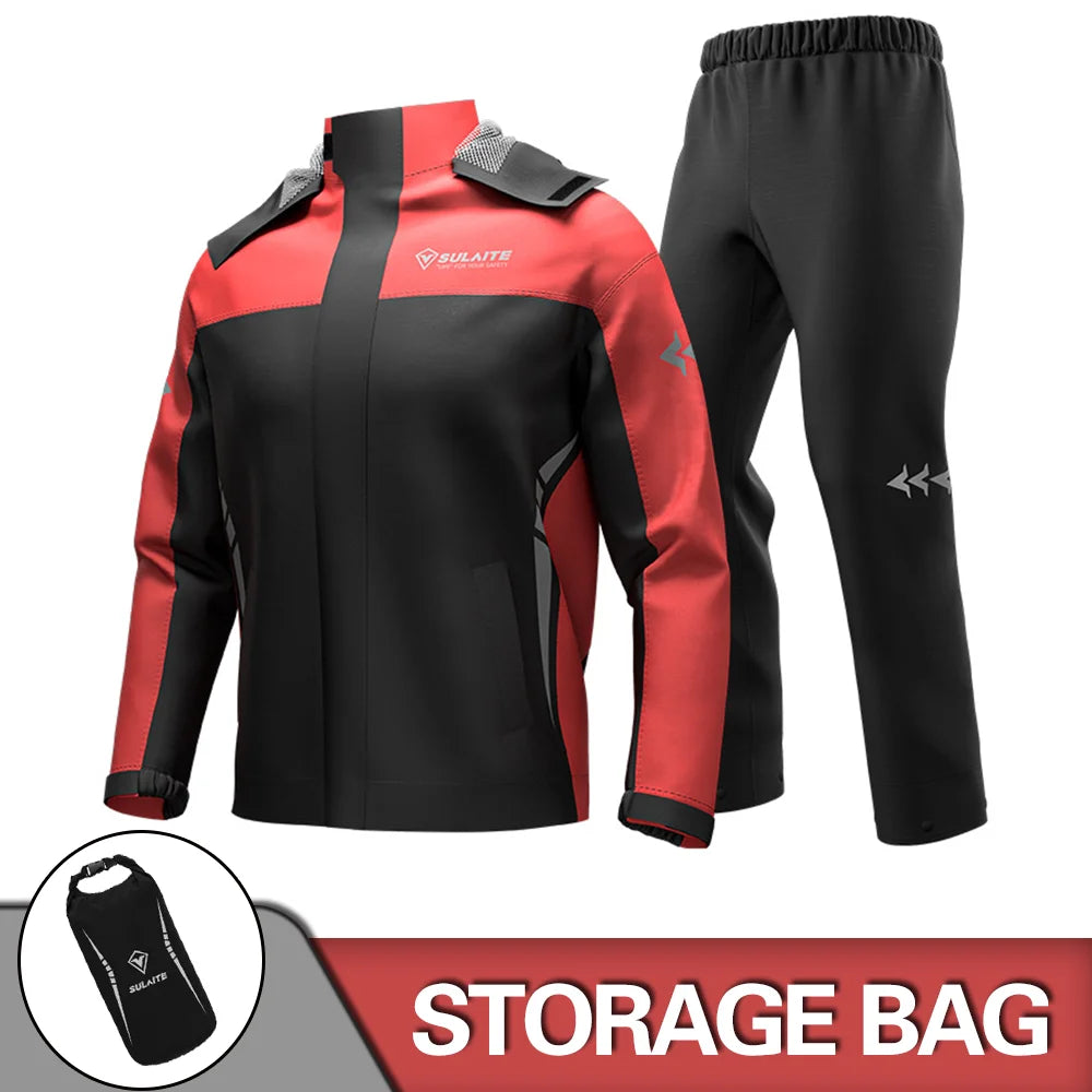 Waterproof Motorcycle Rain Suit for All-Weather Riding