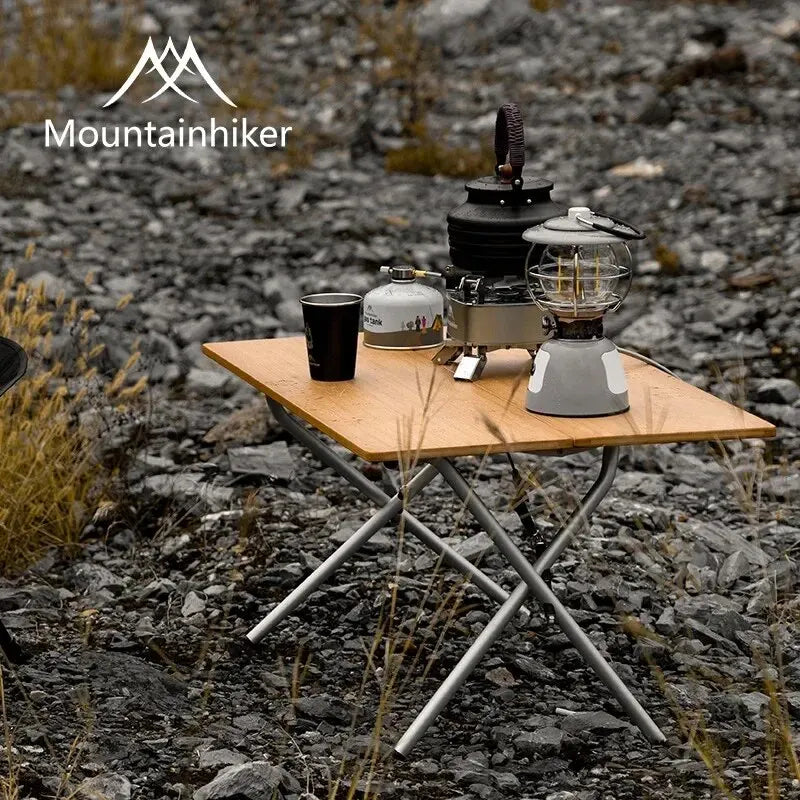 Portable Bamboo Folding Camping Table for Easy Outdoor Dining
