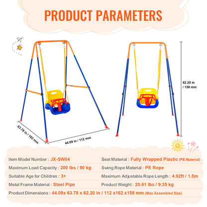 Backyard Swing Set - Safe Outdoor Fun for Kids