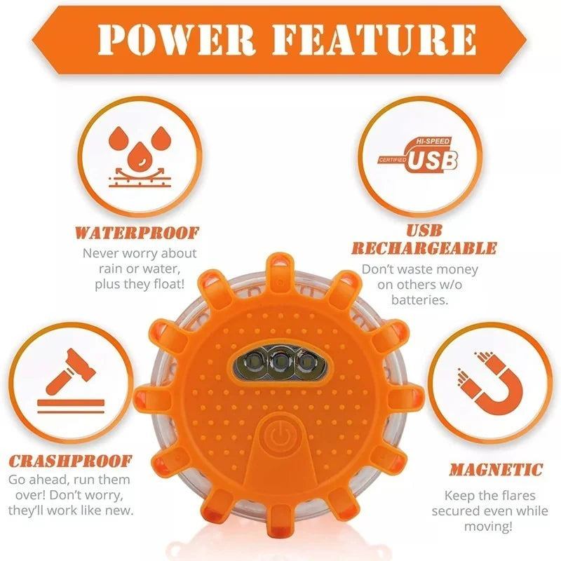 LED Road Flares Emergency Lights for Safer Roadside