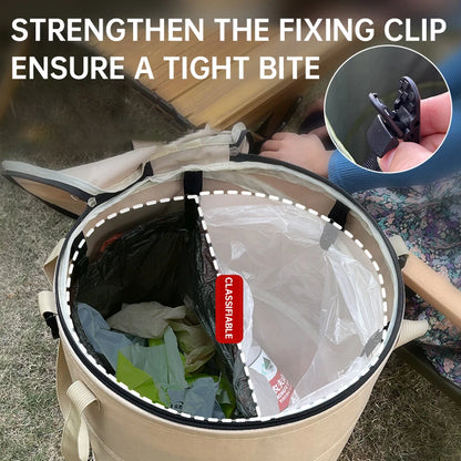 Foldable Outdoor Camping Trash Can – Large Storage Box