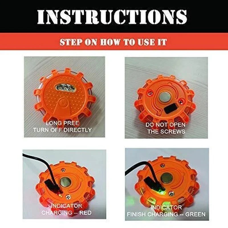 LED Road Flares Emergency Lights for Safer Roadside