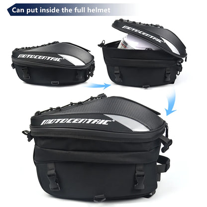 Waterproof Motorcycle Tail Bag with Helmet Storage