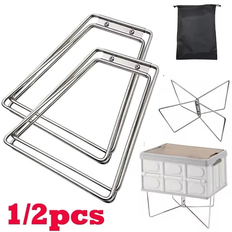 Camping Cooler Box Stand for Stable Elevated Storage