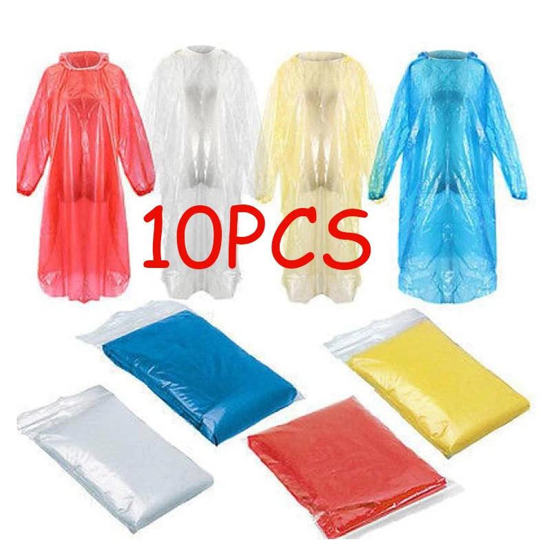 Disposable Rain Poncho Lightweight Emergency Protection