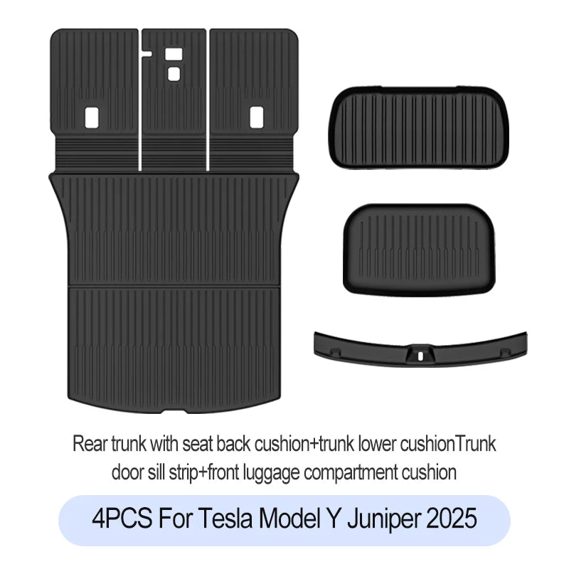 Tesla Model Y 2025 Floor Mats – Full Protection TPE Set
