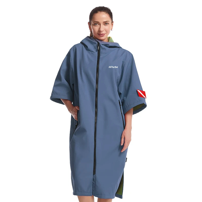 Waterproof Changing Poncho for Swimming & Outdoor Warmth