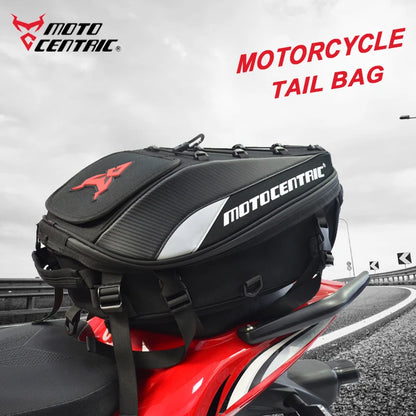 Waterproof Motorcycle Tail Bag with Helmet Storage
