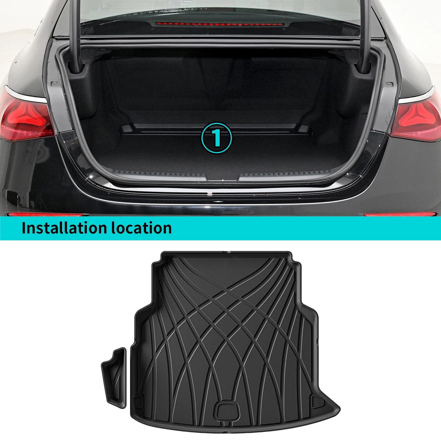 Benz E-Class Trunk Mat 2024-2025 Waterproof Protection