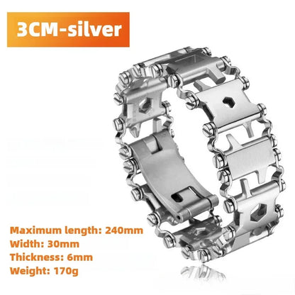 Multitool Bracelet with 21 Functions for Outdoor Survival