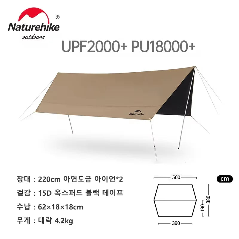 Camping Sun Shelter 10–12 Person UV Protection Canopy