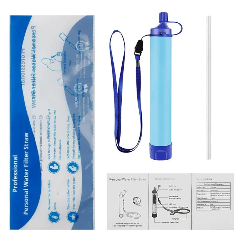 Personal Water Filter for Camping & Emergency Hydration