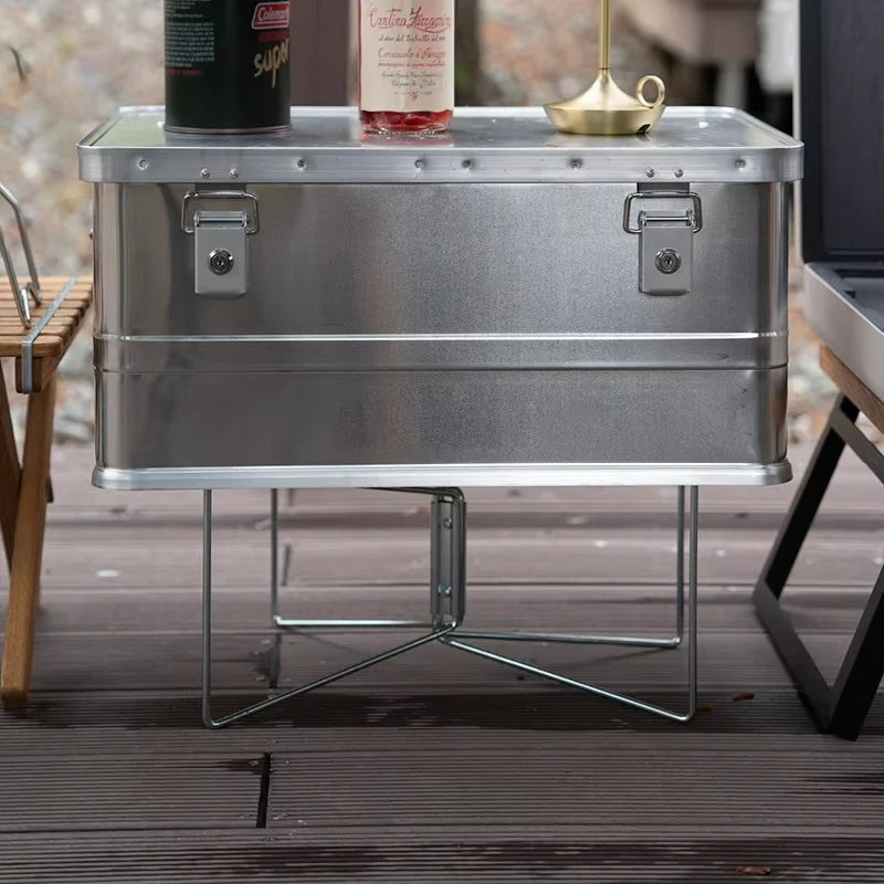Camping Cooler Box Stand for Stable Elevated Storage