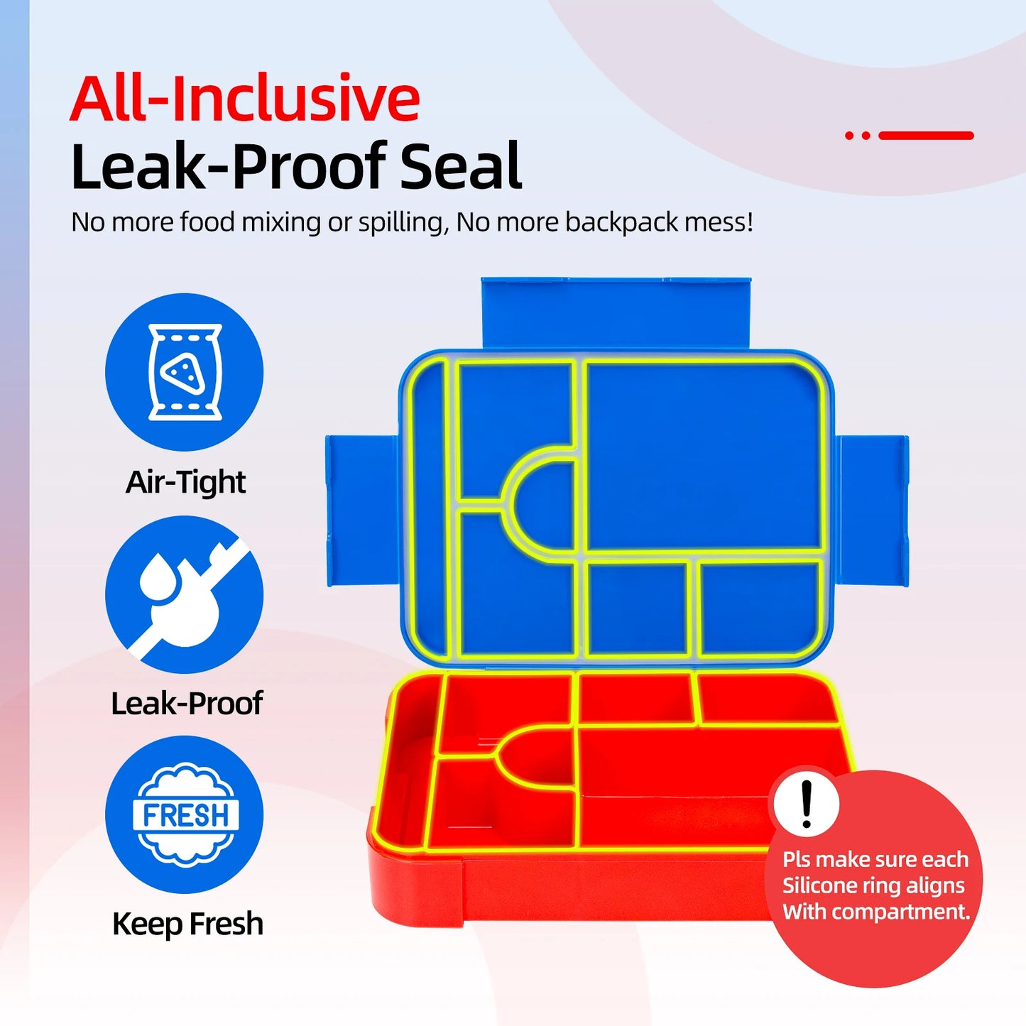 Kids Lunch Box – Leakproof & Microwave Safe Bento Box