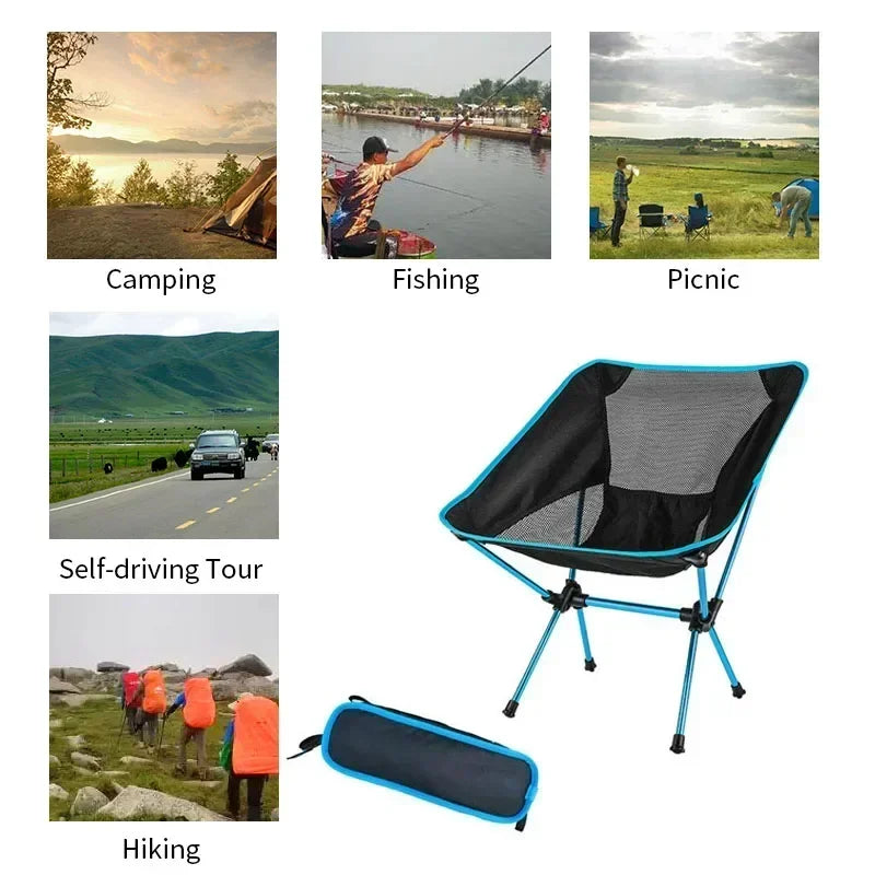 Portable Folding Camping Chair for Comfortable Outdoor Seating