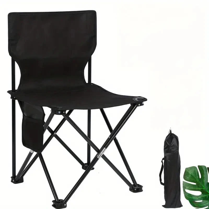 Portable Folding Camping Chair with Side Pocket