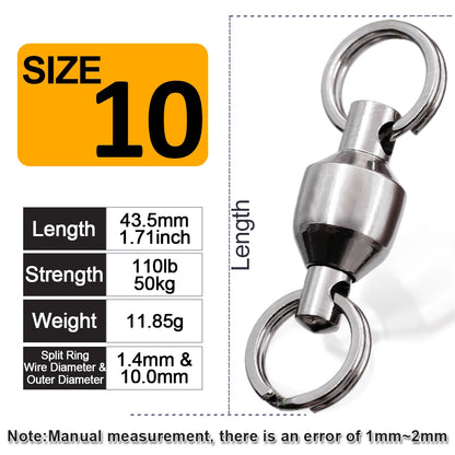Ball Bearing Fishing Swivels – Smooth Twist-Free Rig