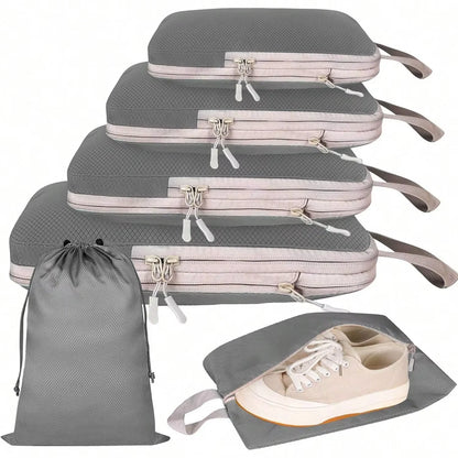 Compression Packing Cubes Waterproof Travel Organizer Set