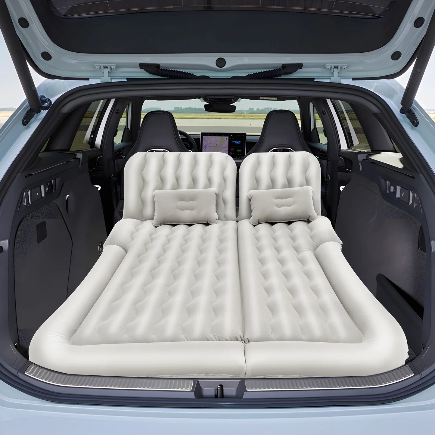 Universal Inflatable Car Bed for Travel Comfort & Rest