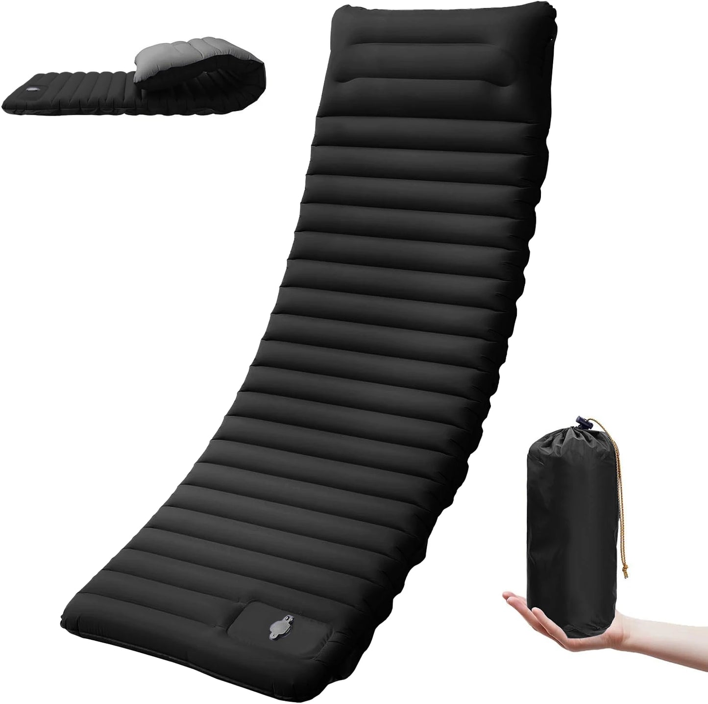 Self-Inflating Camping Sleeping Pad 4” Thick Comfort
