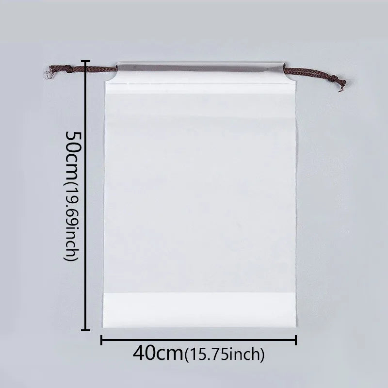 Transparent Drawstring Travel Bag Waterproof & Multipurpose