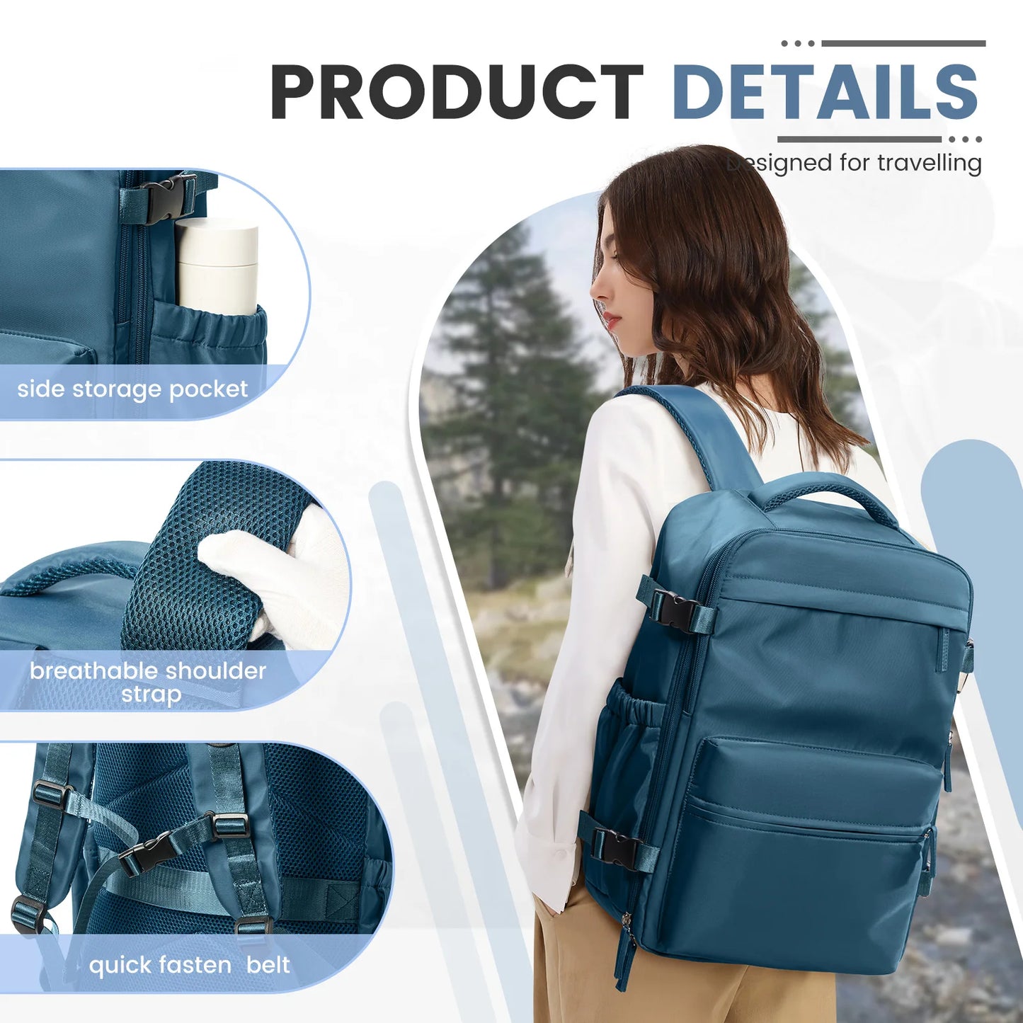 Vacuum Compression Backpack Carry-On Save Space Travel