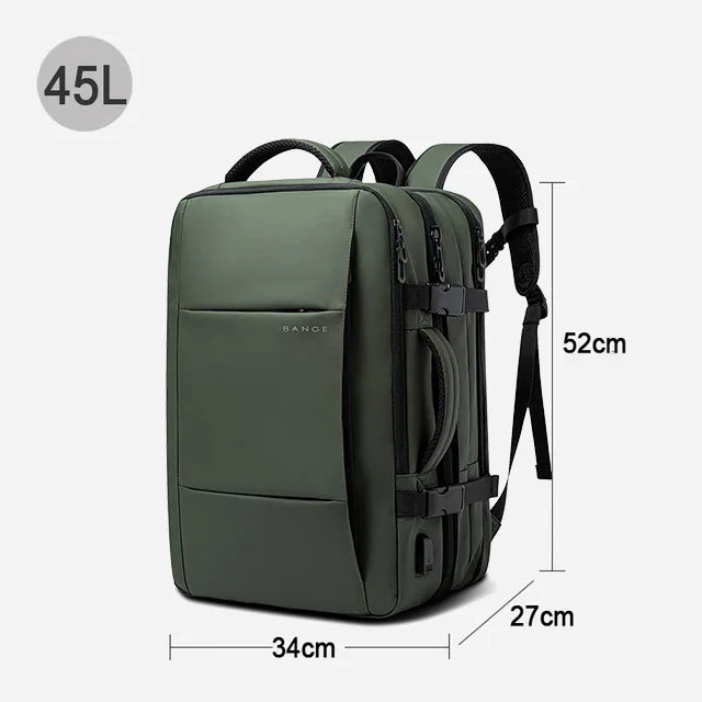 Expandable Laptop Backpack 17.3” Waterproof Large Capacity