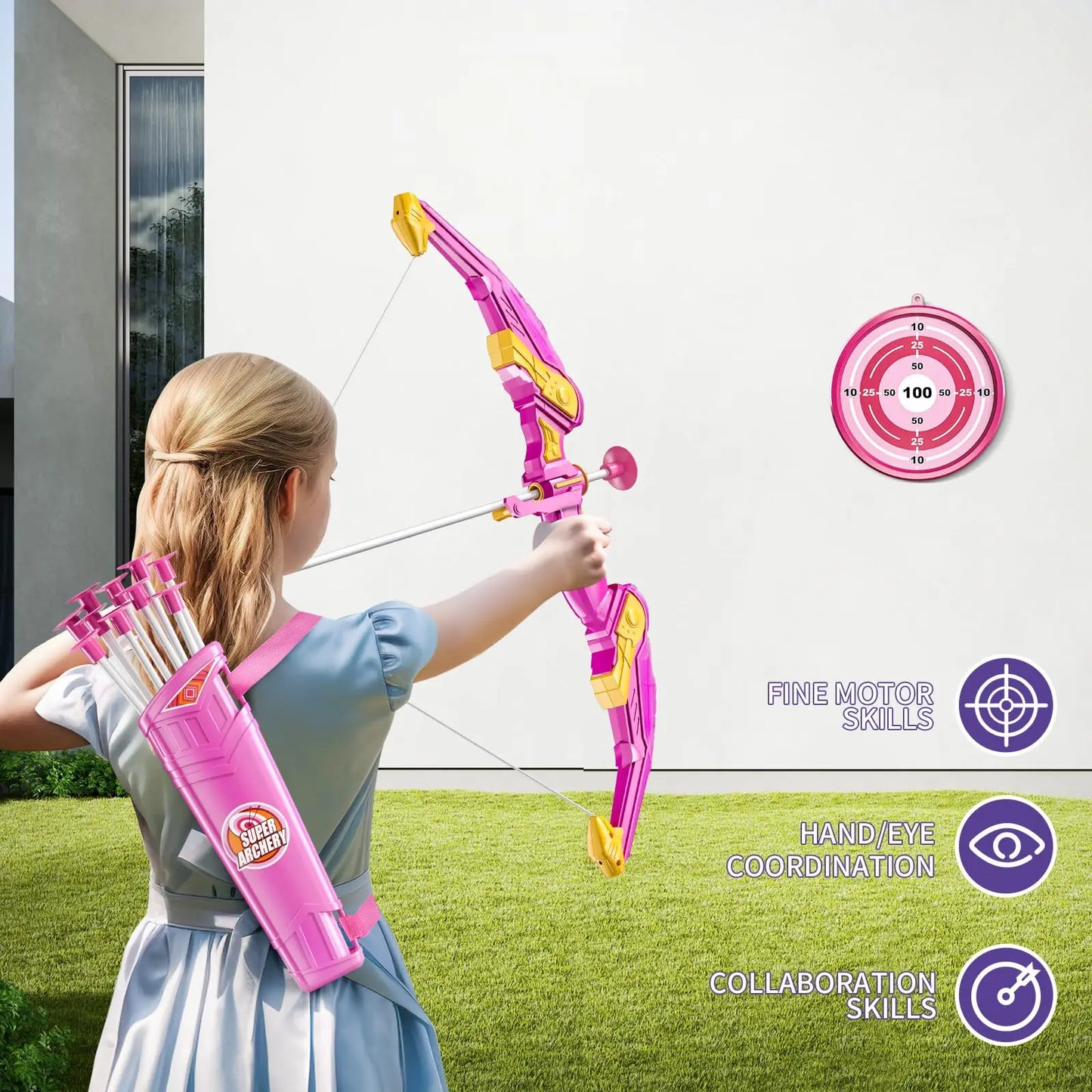 Kids Bow and Arrow Set – Safe Fun Archery Toy