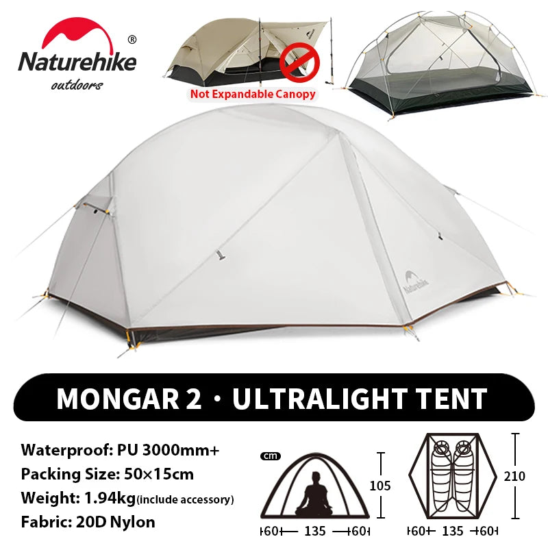 Ultralight Camping Tent 2 Person – Waterproof & Compact