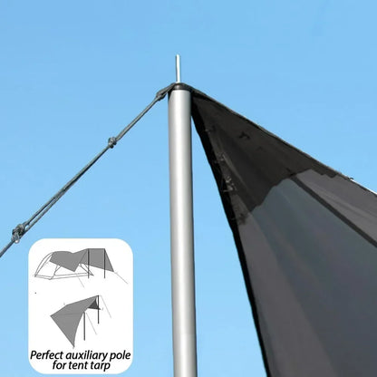 Adjustable Tent Poles Set for Stable Tarp Shelter