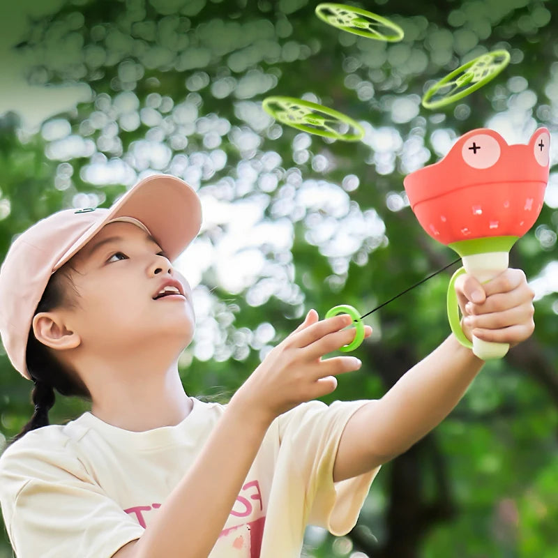 Pull String Flying Saucer – Fun Outdoor Kids Toy