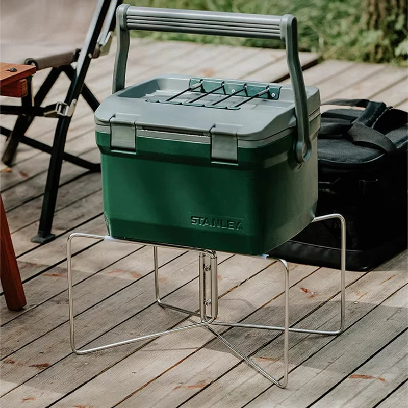 Camping Cooler Box Stand for Stable Elevated Storage