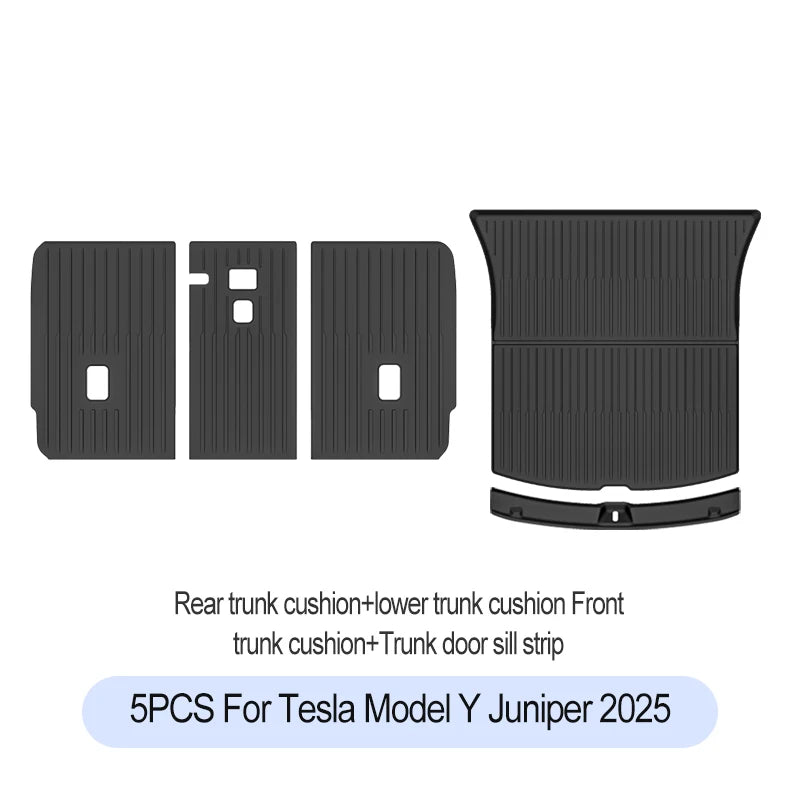 Tesla Model Y 2025 Floor Mats – Full Protection TPE Set
